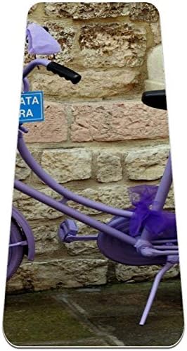 Sıebzeh Bisiklet Lavanta Premium Kalın Yoga Mat Çevre Dostu Kauçuk Sağlık ve Fitness Kaymaz Mat Her Türlü Egzersiz Yoga ve Pilates