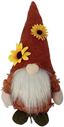 KSHQU Hasat Dekor Yüzsüz Bebek Festivali Ayçiçeği Ev Gnome Şükran Dekorasyon ve Asılı (Çok Renkli)