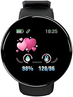hhscute Akıllı Saatler,Android için Su geçirmez İzle 1.44 inç Ekran Spor Su Geçirmez Çağrı Hatırlatma (Siyah)