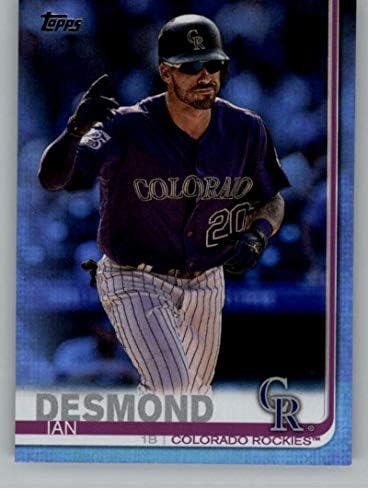 2019 Topps Gökkuşağı Folyo Serisi Iki Beyzbol 494 Ian Desmond Colorado Rockies Resmi MLB Ticaret Kartı