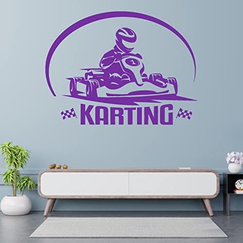 Yarış Duvar Sticker-K Formula 1 Spor-Vinil Çıkartması-Araba Kral Yarış Spor-Genç Çocuk Odası Duvar Dekor Çıkartmaları-Özel Renk