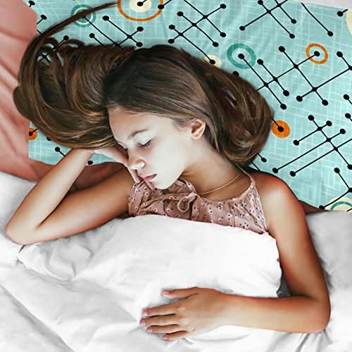 Mavi Atom Yıldız 3 Parça Yatak Seti Nevresim ve Yastık Kılıfı İçerir, yumuşak Solmaya Dayanıklı Yıkanmış Tencel çocuk yatağı
