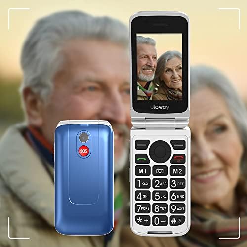 Uleway 3G Kıdemli Cep Telefonu Büyük Düğme Flip Telefon Yaşlılar için Att Uyumlu Unlocked Flip Telefon Yüksek Hacimli Özelliği