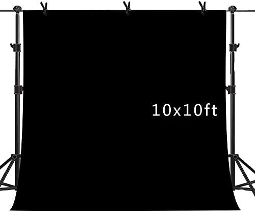 MME 10x7ft Beyaz Fotoğraf Video Fotoğraf Arka Plan Stüdyo Dokunmamış Kumaş Zemin Ekran PURME003