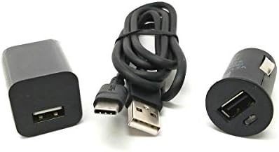 LG K52 için ince Seyahat Araba ve Duvar Şarj Kiti Çalışır USB Tip-C Kablosu içerir! (1.2A5. 5W)