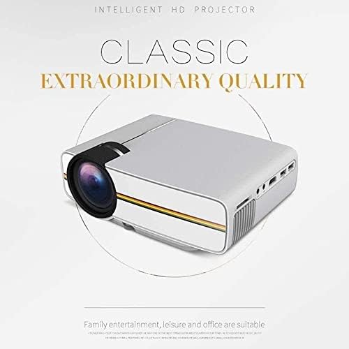 MXJCC Mini Projektör 2021 Yükseltilmiş Taşınabilir Video Projektör,Multimedya Ev Sineması Film Projektörü,Full HD 1080P HDMI,VGA,USB,AV,Dizüstü