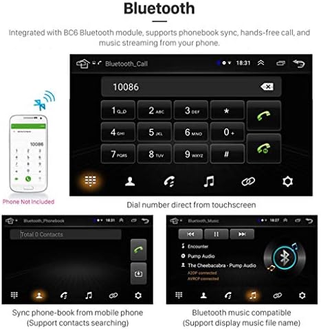 GOFEI 9 Android 10 Tam Dokunmatik Ekran Araba Multimedya Sistemi, VW Tiguan 2010-2018 ile Uyumlu Araba GPS Radyo Navigasyon Desteği