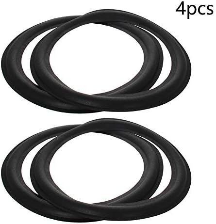 Fielect 4 Pcs 10 inç /260mm Siyah Renk Hoparlör Köpük Kenar Surround Yüzükler Yedek parçaları için Hoparlör Onarım veya DIY