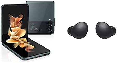 Samsung Galaxy Z Flip 3 5G Fabrika Kilidi Android Cep Telefonu Flex Modu Sezgisel Kamera Kompakt 128GB, Lavanta + Galaxy Tomurcukları