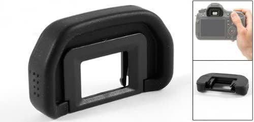 EuısdanAA Siyah Kauçuk Sarılmış Plastik Vizör Mercek EB Canon EOS 60Da 6D 5DII (Oküler EB de plástico envuelto en caucho negro