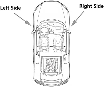 Porsche Cayenne için BAWAQAF (2010 2011 2012 2013 2014) araba ısıtmalı Yan Ayna Camı