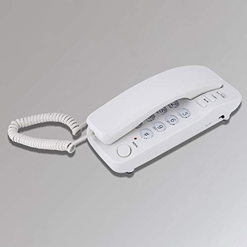 Mini Kablolu Telefon, Duvara Monte Sabit Telefon Uzantısı Arayan Kimliği Yok, Otel ve Aile için Büyük Düğmeli İş Telefonu, RJ45