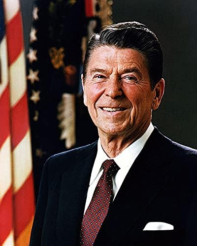 Başkan Ronald Reagan Portre 8x10 Gümüş Halide Fotoğraf Baskısı