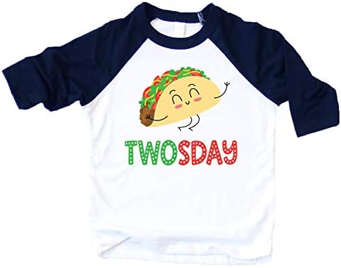 Taco Twosday Taco Gömlek Boys için 2nd Doğum Günü Fiesta Temalı Doğum Günü Kıyafeti