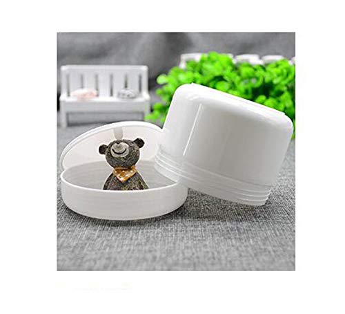 8 Ons Beyaz Yuvarlak Plastik Kavanozlar Dudak Boş Örnek Saklama Kapları Kozmetik Losyon Yüz Kremi Maskesi Merhem Hap Çay Gıda,