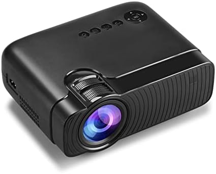 LMGKS Highlight Taşınabilir Mini Projektör Mini Projektör 1280x720p HD Projektör (Renk: Kablosuz Ekran Sürümü, Boyut: Siyah)