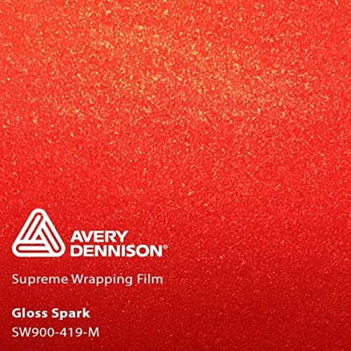 Avery Dennison SW900 Parlak Metalik Kıvılcım | 419-M | Vinil ARAÇ Kaplama Filmi (5ft x 75ft (375 Sq/ft)) w/Serbest Stil-It Pro-Sarma