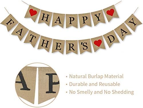 Mutlu Babalar Günü Afiş / Rustik Babalar Günü Partisi Dekorasyon Malzemeleri