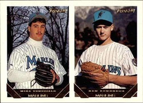 1993 Topps Altın Beyzbol 726 Mike Veneziale / Ken Kendrena RC Çaylak Kartı Florida Marlins Topps Şirketinden Resmi MLB Ticaret