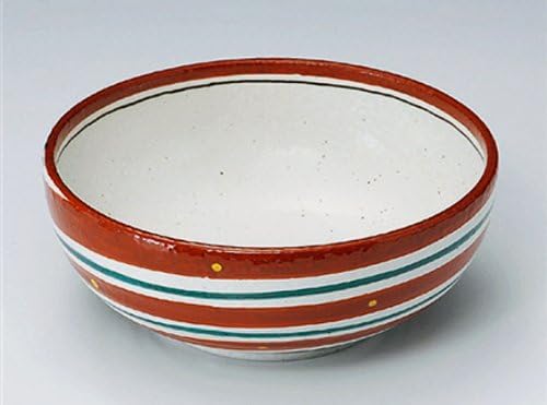 Kırmızı ve YEŞİL-UZU Jiki Japon Porselen Seti 5 Ramen-Makarna veya UDON,SOBA veya Japonya'da Yapılan Salata Kaseleri