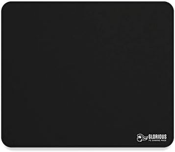 Glorıous Büyük Gaming Mouse Mat / Pad - Dikişli Kenarlar, Siyah Kumaş Mousepad / 11x13 (G-L)