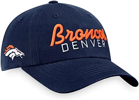 Fanatikler Erkek Donanma Denver Broncos İkonik Senaryo Ayarlanabilir Şapka
