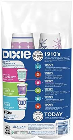 Dixie Kağıt Banyo Bardakları, 3oz Bardak, 400 Bardak Paketi, Renkler / Stiller Değişir