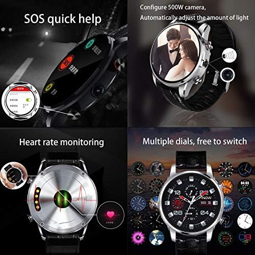 Akıllı Saat, 4G İnternet, Tek Tuşla Yardım, Video Oyunu Spor Sağlık Fonksiyonlu Bluetooth Su Geçirmez Saat, Android,iOS, B ile