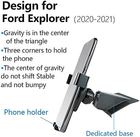 LUNQIN Araç telefonu tutucu ıçin 2020-2021 Ford Explorer Oto Aksesuarları Navigasyon Braketi Iç Dekorasyon Cep Cep Telefonu Montaj
