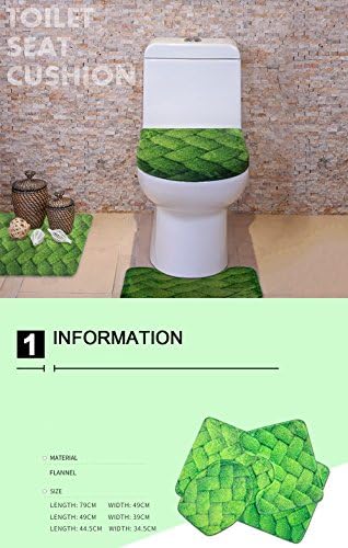 Showudesıgns Renkli Baskı Yemek Çamaşır Odası Mat Combo klozet kapağı Noel Sıcak WC Ped 3 Parça