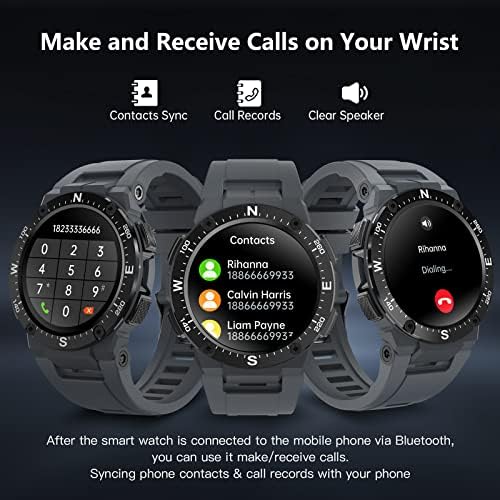 Akıllı saat Erkekler için Yapmak ve Cevap Bluetooth Aramalar Aktivite spor ızci Kalp Hızı Uyku Monitör Müzik Çalar Smartwatch