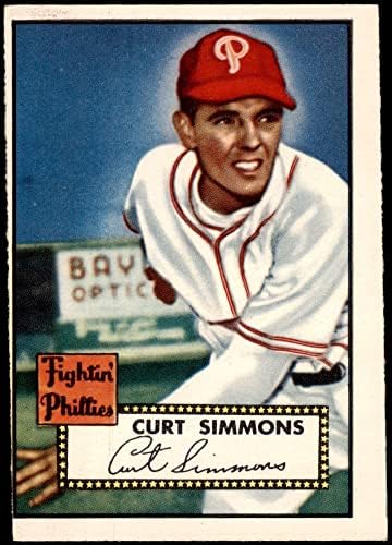1952 Topps 203 Curt Simmons Philadelphia Phillies (Beyzbol Kartı) Dekanın Kartları 2-İYİ Phillies