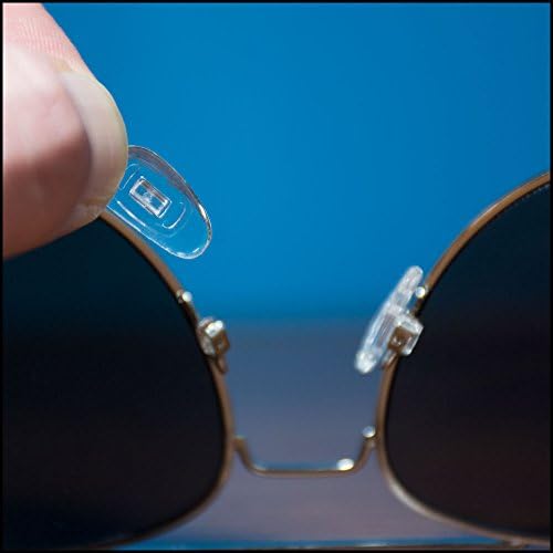 GMS Optik 15mm D-Şekilli Yumuşak Silikon Burun Yastıkları için Gözlük (Push-in, 2 Çift)