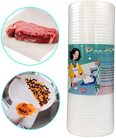 PandS Yeniden Kullanılabilir Kağıt Havlular-50 Yapraklı 1 Rulo - Temizlik Mendilleri-Havlu ve Bulaşık Bezleri-Ev Temizliği, Tüy