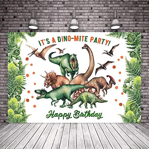 Avezano Dinozor Doğum Günü Zemin Vahşi Orman Orman Dino Doğum Günü Partisi Arka Plan Çocuk Çocuk Mutlu Dinozor Doğum Günü Partisi