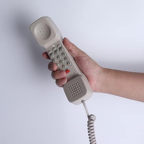 ciciglow Duvara Monte Sabit Telefon, Zil Anahtarlı Kablolu Telefon Ayarlanabilir Zil Sesi, Ofis, Otel, Ev için Duraklatma Tekrar