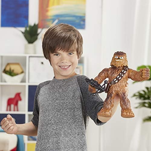 Star Wars Galaktik Kahramanlar Mega Mighties Chewbacca 10 Action Figure Bowcaster Aksesuarla, oyuncaklar Çocuklar için Yaş 3