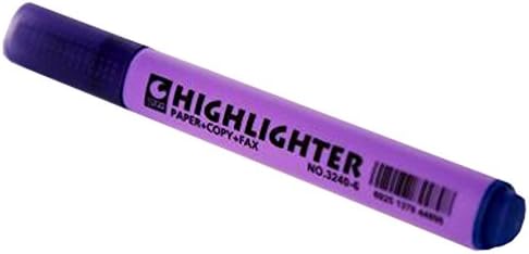 Okul/Ofis Malzemeleri için 10 Fosforlu İşaretleyici Kalem Seti İnce Nokta Renkli Kalem, Mor