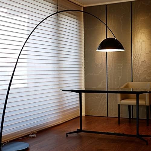 HCYY iskandinav oturma Odası Ark zemin lambası Eğilebilir gölge ve siyah mermer Taban, tek ışık Postmodern Uzun boylu ayakta
