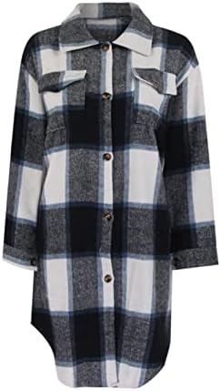 Sonbahar Ceketler Kadınlar için Tek Göğüslü Yaka Rahat Ceket Peluş Trendy Sıcak Bluz Iş Zarif Uzun Kollu Gömlek