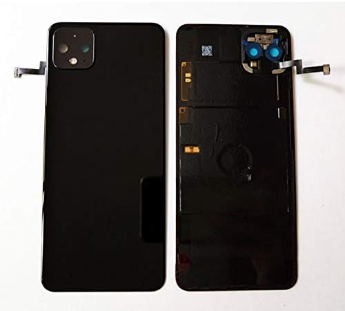 XCJ Arka Pil Kapak Plakası Orijinal arka Kapak ile Radyo Şarj NFC Fit için Google Piksel 4 XL Pil Kapağı Cam Case Arka Kabuk
