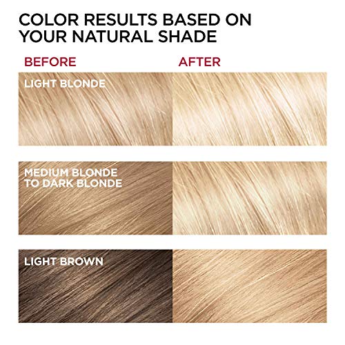 L'Oreal Paris Üstün Tercih Solmaya Meydan Okuyan + Parlaklık Kalıcı Saç Rengi, LB01 Ekstra Hafif Kül Sarışın, 2'li Paket, Saç