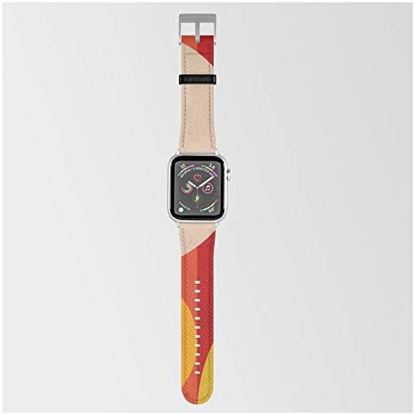 Apple ile Uyumlu Smartwatch Bandında Ana Rut BRE Güzel Sanatlar tarafından Kırmızı Orta Yüzyıl Sanatının Şekilleri