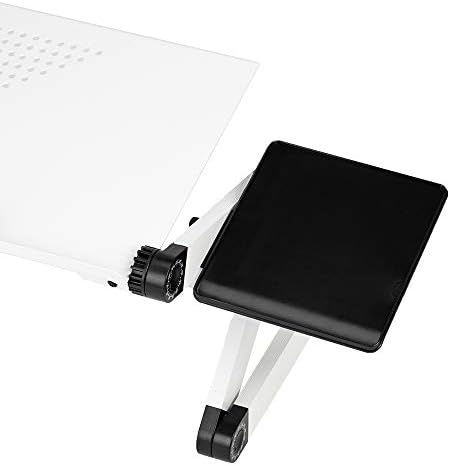 Taşınabilir Ayarlanabilir Alüminyum Dizüstü Bilgisayar Masası, Katlanır Dizüstü Bilgisayar Masası Standı, Mouse Pad'li 360 Derece