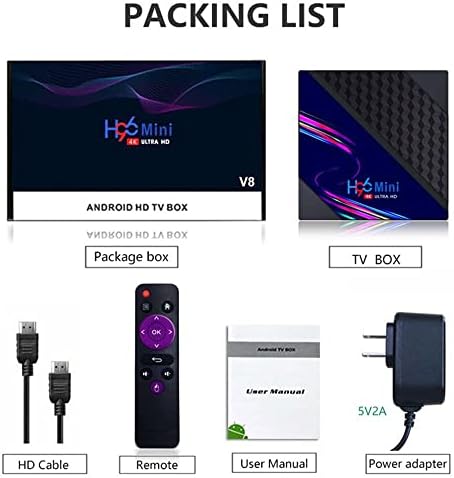 3D 2 GB/16 GB Multimedya Oynatıcı Android 10.0 V8 2.4 G WiFi Video Ekipmanları Set Top Box H96 Mini TV Kutusu Akıllı TV Kutusu