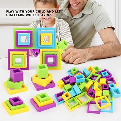 01 02 015 Mini Mıknatıs Oyuncaklar, İnteraktif Manyetik Bloklar Oyuncaklar Aydınlanma Güvenli Eğitici Ev için