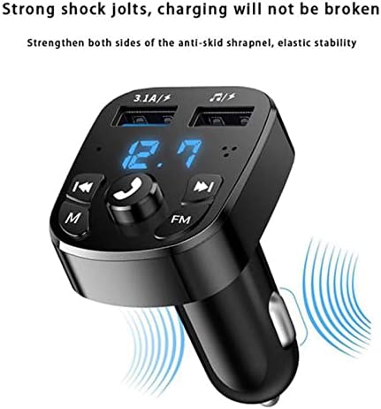 QC 3.1 Hızlı USB Araç Adaptörü kablosuz Bluetooth Kiti Bluetooth Radyo için Araba Mp3 Çalar Eller-Serbest Çağrı Bluetooth FM