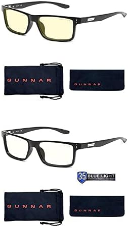 GUNNAR-Mavi Işıklı Okuma Gözlükleri-Vertex, Onyx, Amber ve Clear Bundle, 2.0