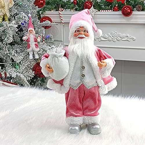 YOUMETO Noel Noel Baba Tahsil Bebek Heykelcik 11.8x5. 9 inç Noel Çocuk Hediye Oyuncak Masa Dekorasyon için Ev (A)