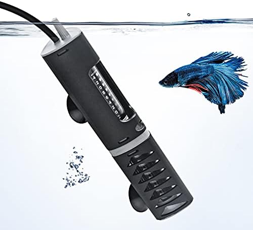 FEDOUR ayarlanabilir akvaryum ısıtıcı ile koruyucu kapak, 30 W 50 W 60 W 120 W dalgıç ısıtıcı termostat için 5-40Gallon Balık